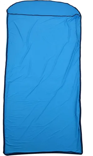 Sleeping Bag Liner, 200x80cm Ultralight Multifunctional Elastic Sleeping Sack Lightweight Breathable Cotton Liner for Picnic Hiking Outdoor Camping(Blue)
