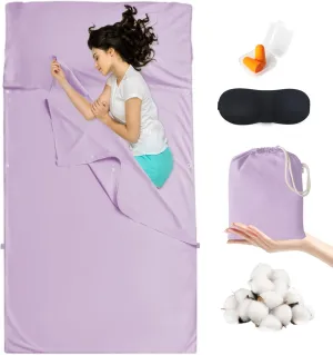 Sleeping Bag Liner Camping & Travel Sheets for Adults - Hostels & Traveling Sleep Sack