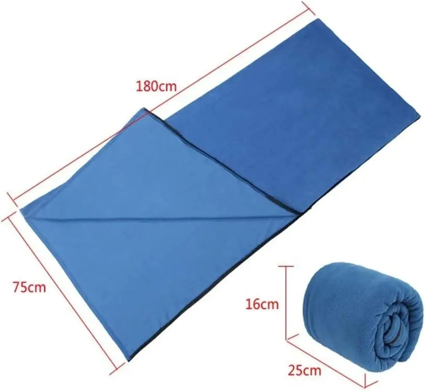 Sleeping Bag Ultra-Light Polar Fleece Sleeping Bag for Outdoor Camping Tent Bed Use,Travel Warm Sleeping Bag Liner Lightweight(Doblue Pink)