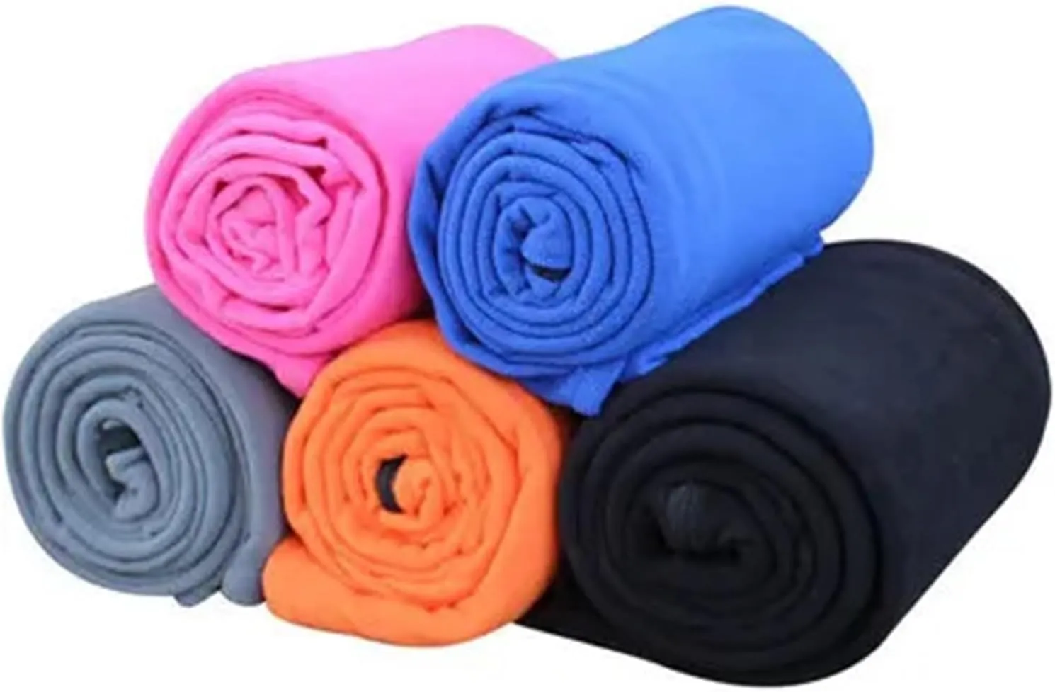 Sleeping Bag Ultra-Light Polar Fleece Sleeping Bag for Outdoor Camping Tent Bed Use,Travel Warm Sleeping Bag Liner Lightweight(Doblue Pink)