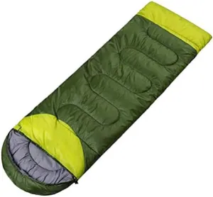 Sleeping Bags for Adults 3 Seasons Camping–Large Warm Lightweight Envelope Sleeping Bags with Compression Sack Ideal Gear for Hiking Backpacking (DarkGreen)