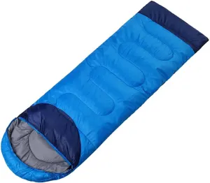 Sleeping Bags for Adults 3 Seasons Camping–Large Warm Lightweight Envelope Sleeping Bags with Compression Sack Ideal Gear for Hiking Backpacking
