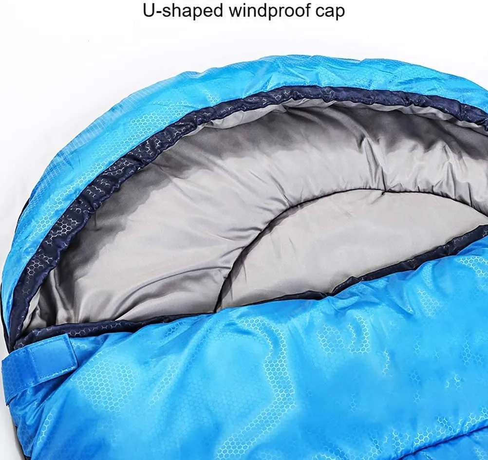 Sleeping Bags for Adults 3 Seasons Camping–Large Warm Lightweight Envelope Sleeping Bags with Compression Sack Ideal Gear for Hiking Backpacking