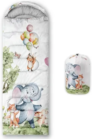 Sleeping Bags for Adults and Kids Camping Sleeping Bags for Girls and Boys Lightweight Waterproof Cold/Warm Sleeping Bag for 3 Season
