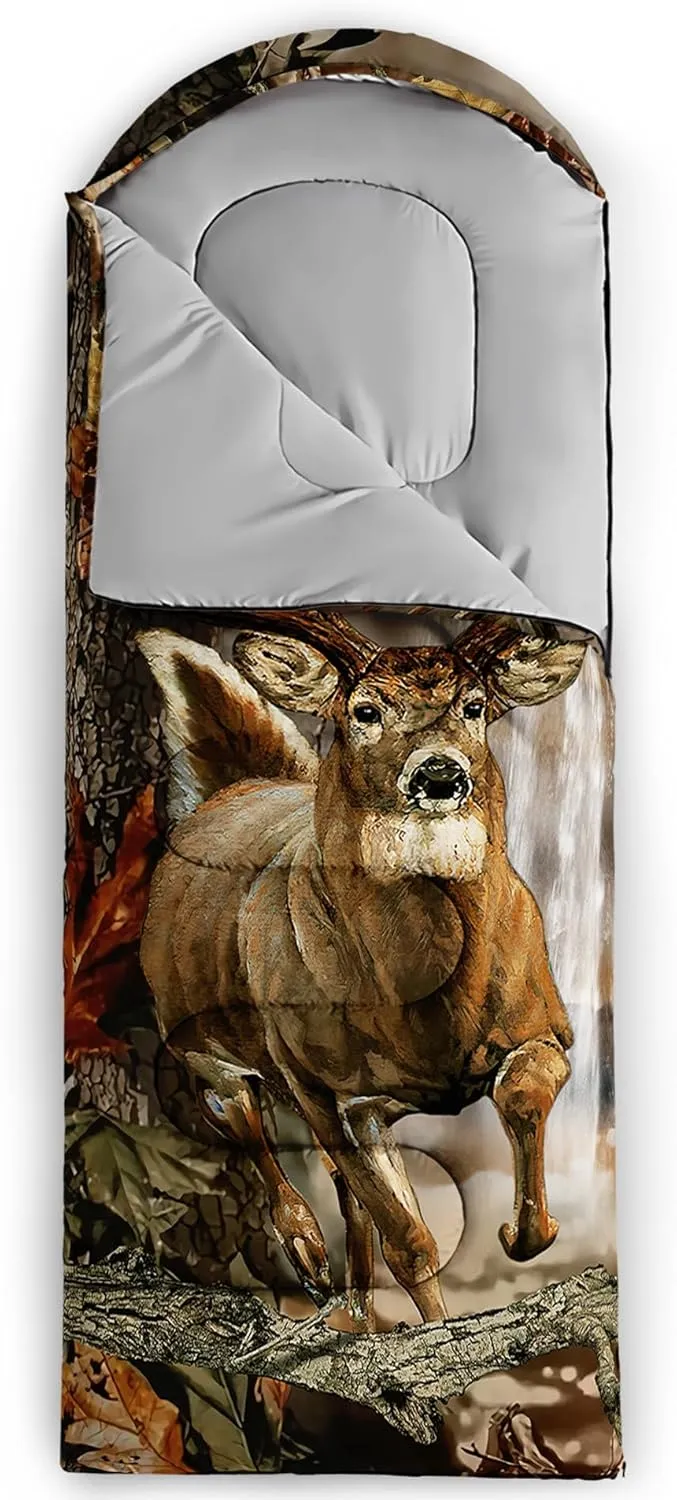 Sleeping Bags for Girls Adults, 3 Season Warm Cool Weather,Lightweight Waterproof Sleeping Outdoors, Camping Gear Equipment
