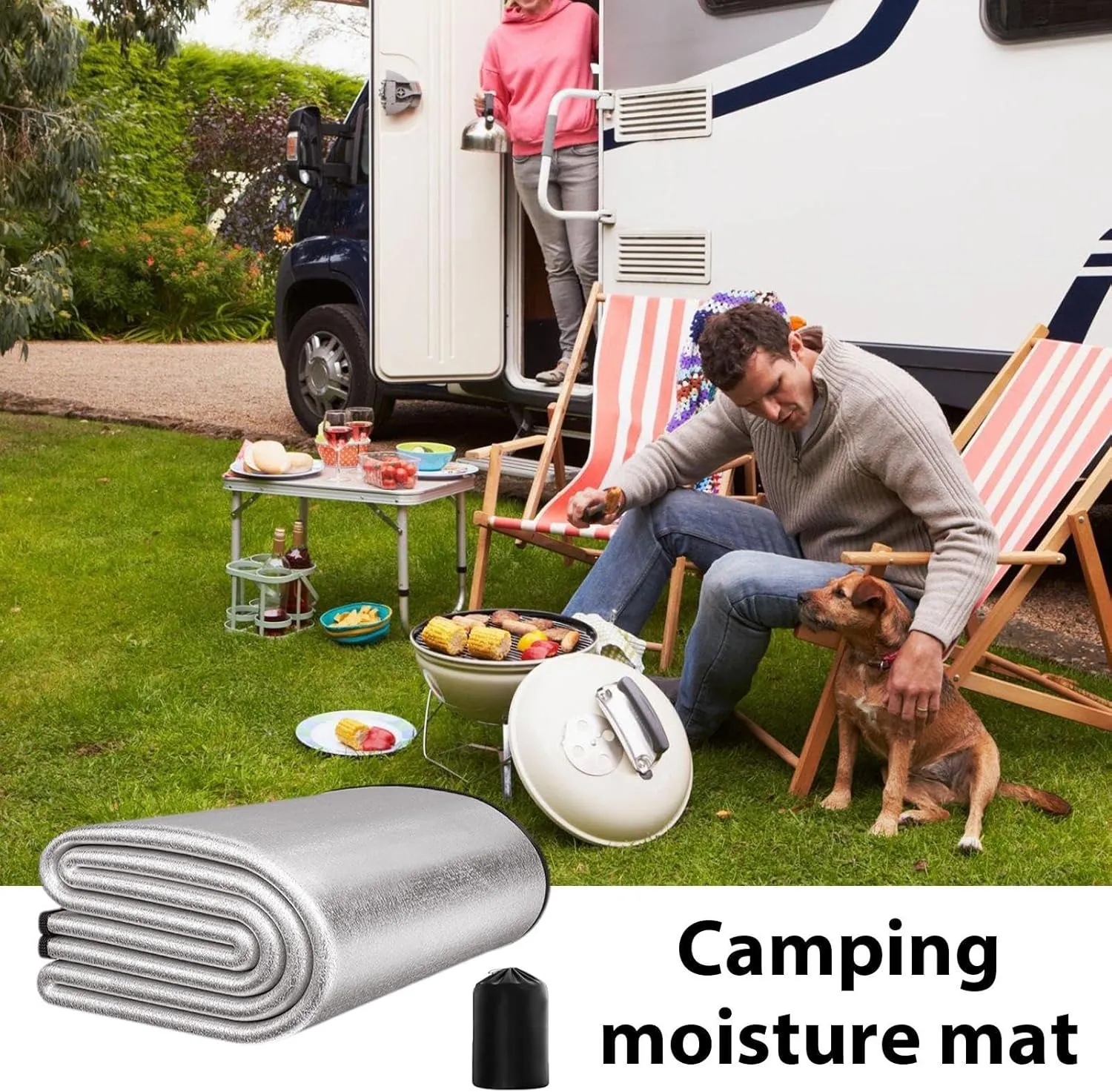 Sleeping Mat for Sleeping | Tent Sleeping Mat, Aluminum Foil - Outdoor Moisture-proof Pad, i Mat