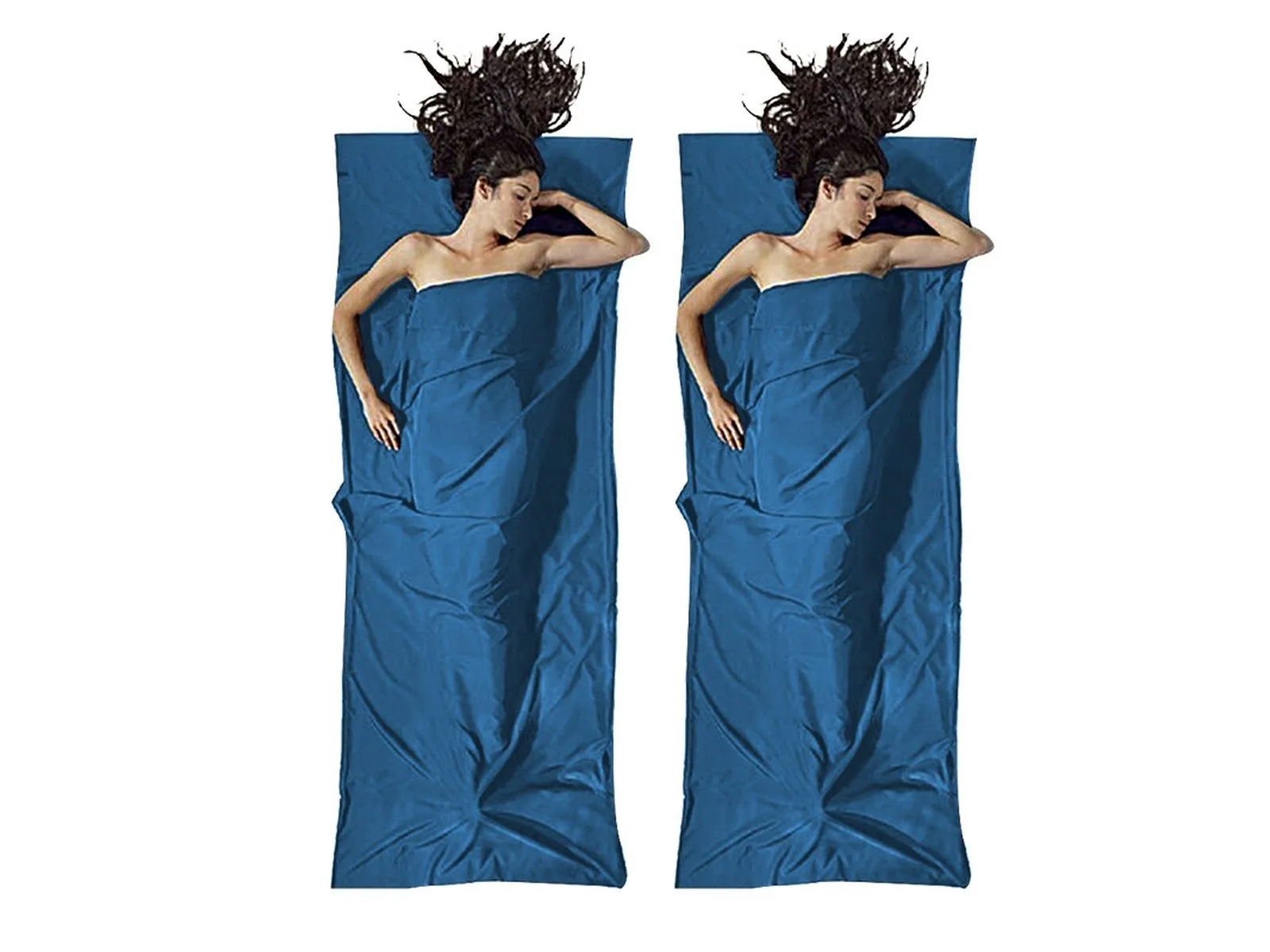Sleeping Sheet Travel for Portable Liner Extensive catalogue 2Pcs Bag 75x210cm Valentine's Day discount Camping - Blue