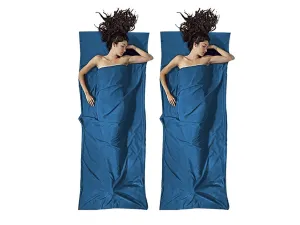 Sleeping Sheet Travel for Portable Liner Extensive catalogue 2Pcs Bag 75x210cm Valentine's Day discount Camping - Blue