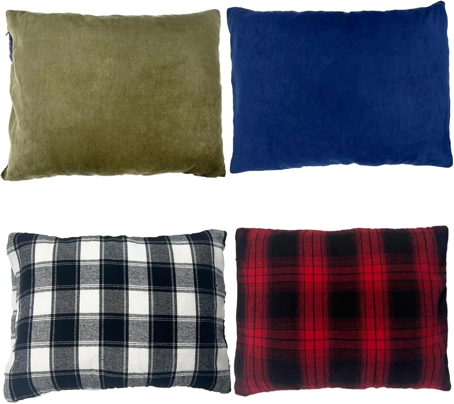 Small Camping Pillow, 12 x 16 Inch Lightweight Portable Compressible Backpacking Pillows for Outdoor Travel Hiking Sleeping, Navy 2 Pack