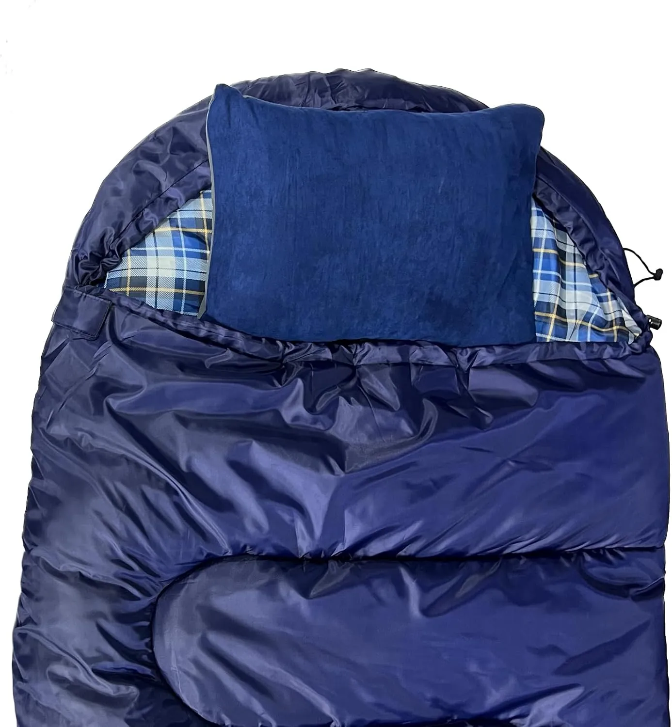 Small Camping Pillow, 12 x 16 Inch Lightweight Portable Compressible Backpacking Pillows for Outdoor Travel Hiking Sleeping, Navy 2 Pack
