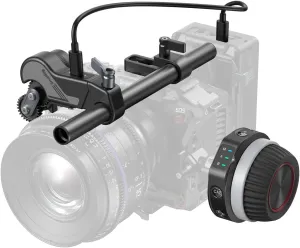 SmallRig Wireless Follow Focus Kit (Lite) with Handwheel Controller & Receiver Motor, A/B Stops & 15mm Rod Clamp, Compact Design, Widely Compatible with Cinema and Zoom Lenses with High Damping - 4296