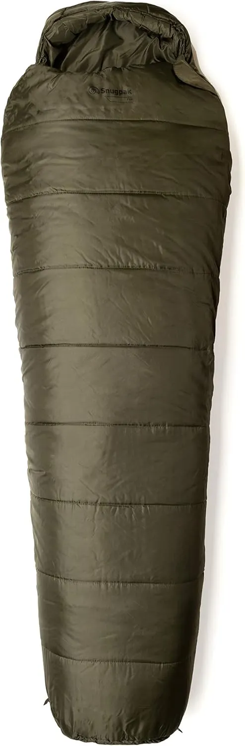 Snugpak Basecamp Ops TSB Sleeping Bag with Compression Stuff Sack, Insulated, Olive