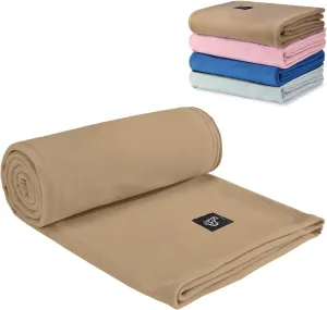 Soft Camping Blanket Cozy Sleeping Bag Warm Ultralight Camping Quilt Washable Portable Compact Blanket Indoor & Outdoor Blanket for Hiking Concerts Beach Trips,73"x29" Caramel