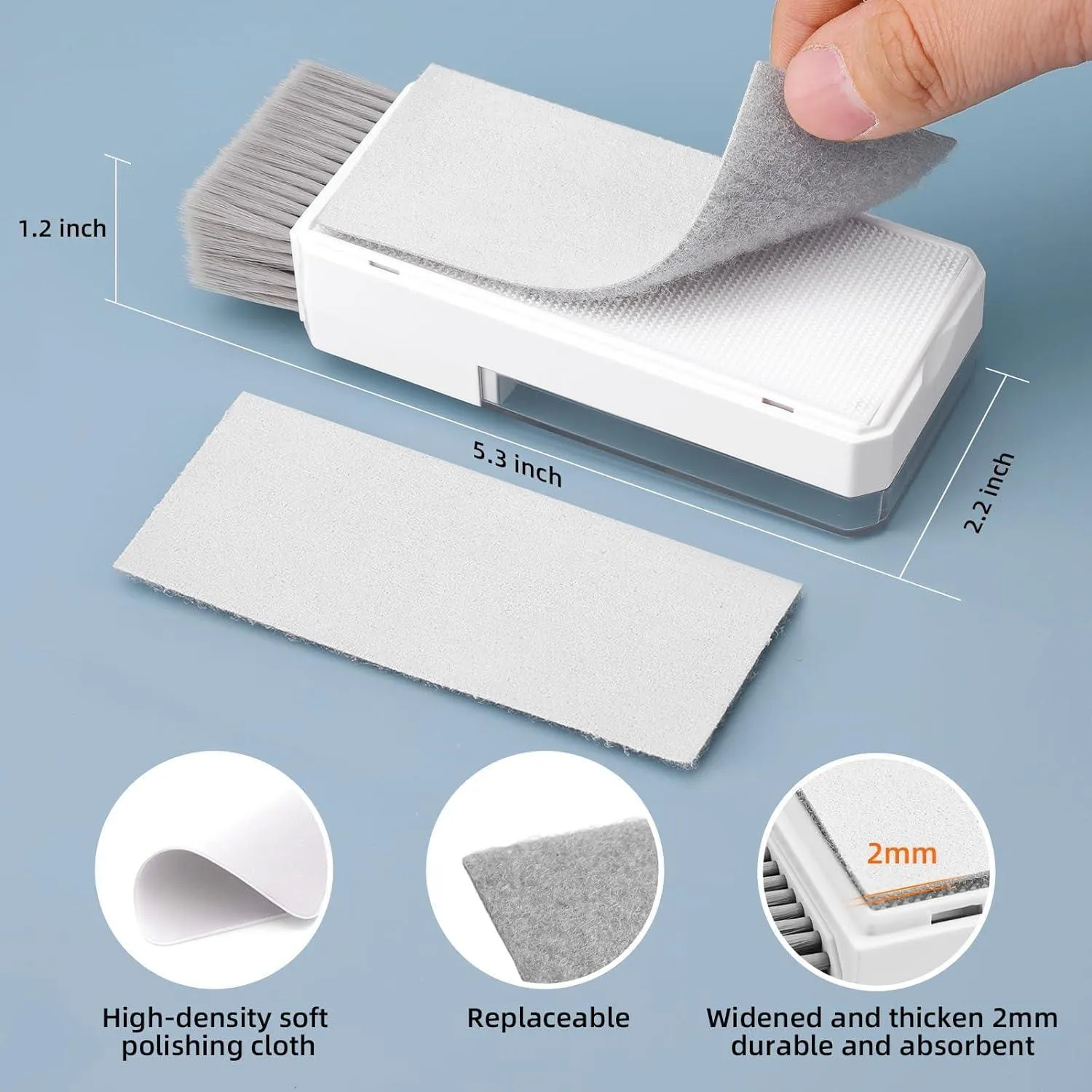Sounce 10 in 1 Cleaning Kit Computer Screen Brush Tool, Multi-Function Electronic Cleaner Spray for Screen, PCs, Monitors, Keyboards, Desktop, MacBooks, Mobile, iPhones, Earbuds, and Camera - White