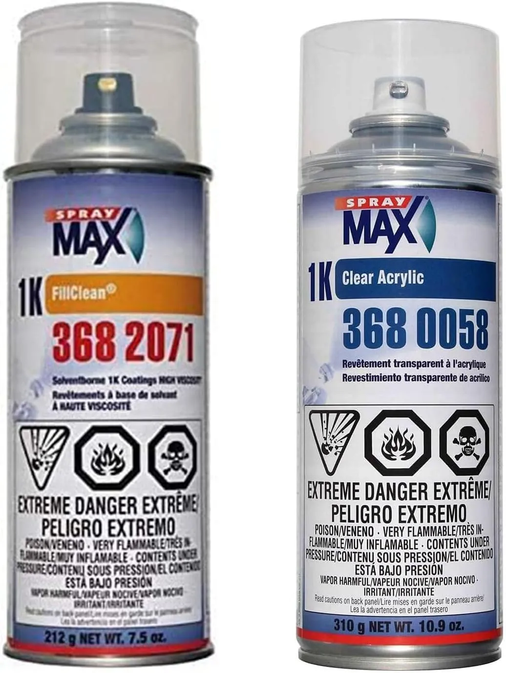 SprayMax 1K Paint Kit For Bnsf Railway BNSF Yellow F63YL0103 Includes One Can of Basecoat Paint and One Clearcoat Can