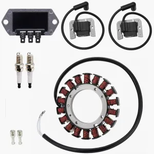 Stator For Kohler CV22S CV23S CV25 CH18 CH20 CH22 CH23 CH25 CV18 CV19 CV20 CV22 K181 K482 K241 K301 K341 Ignition Coil 24 584 45-S 237878-S 15/20 AMP W/Voltage Regulator