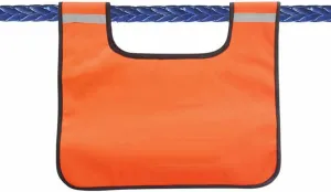 Strong Durable PVC Winch Rope Damper Blanket with Pocket - Off-Road Recovery Winch Weight Bag for Enhanced Safety - Orange