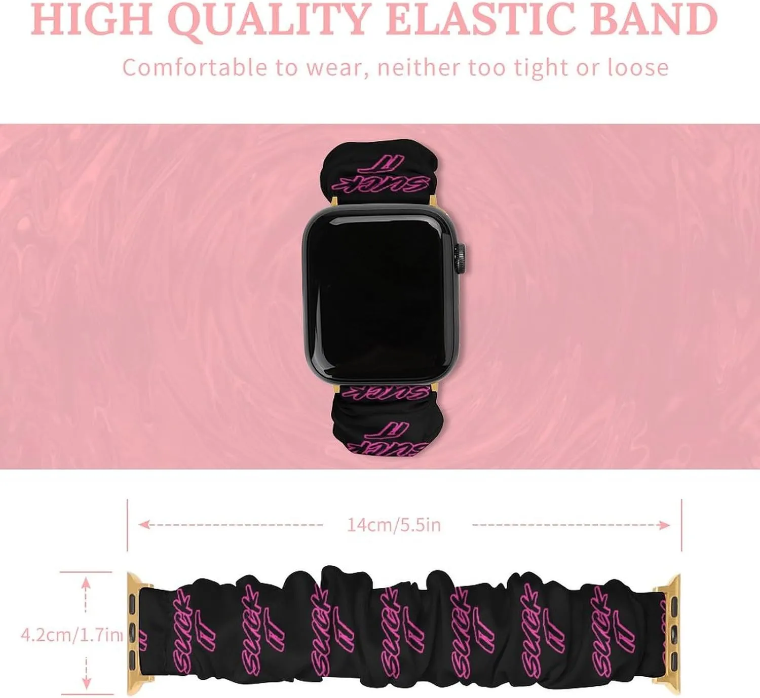 Suck It Fashion Watch Strap Scrunchies Wristbands Compatible With IWatch Series