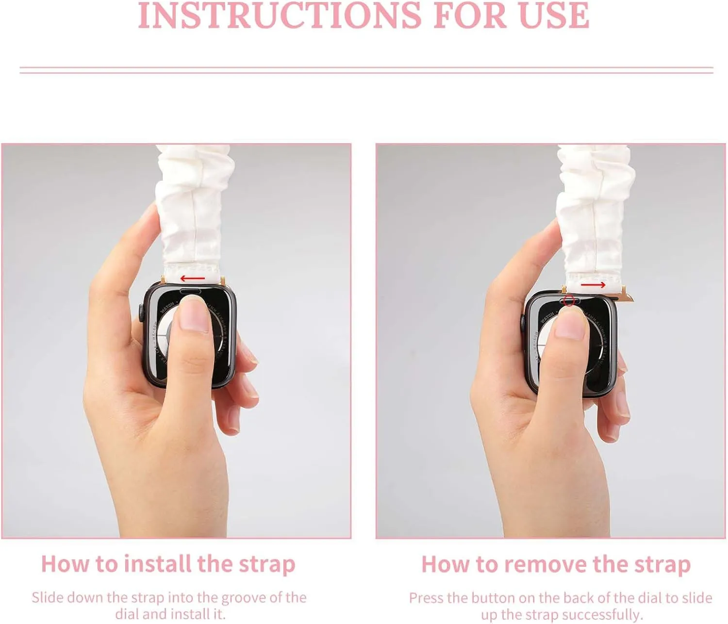 Suck It Fashion Watch Strap Scrunchies Wristbands Compatible With IWatch Series
