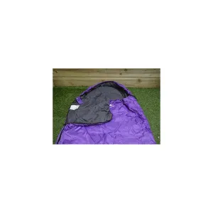 Summit Mummy Therma Sleeping Bag 250gsm For CampingFestival HolidayHiking Purple