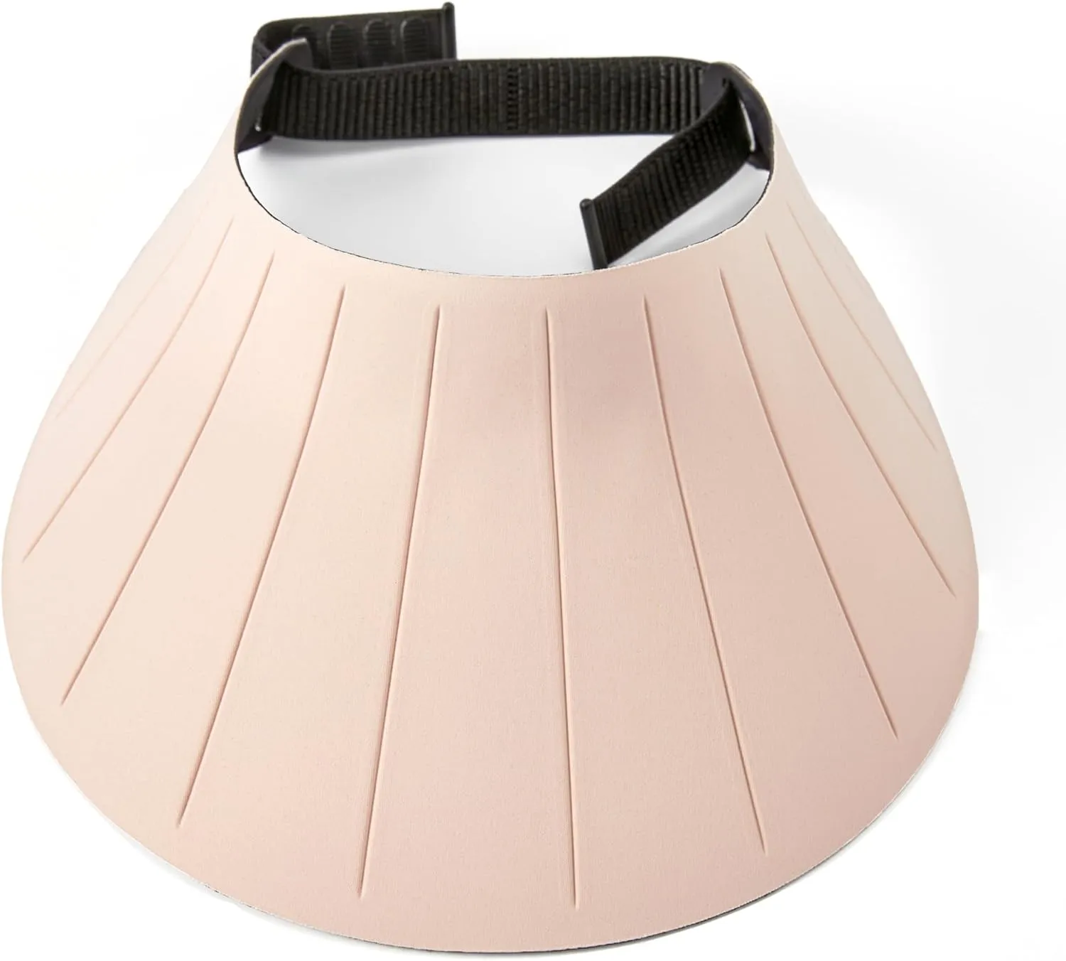 Sun Visor Hat for Women & Men 4" Wide Brim Golf Beach Simplicity Foldable Roll-up Ponytail Hat with Hook & Loop Closure