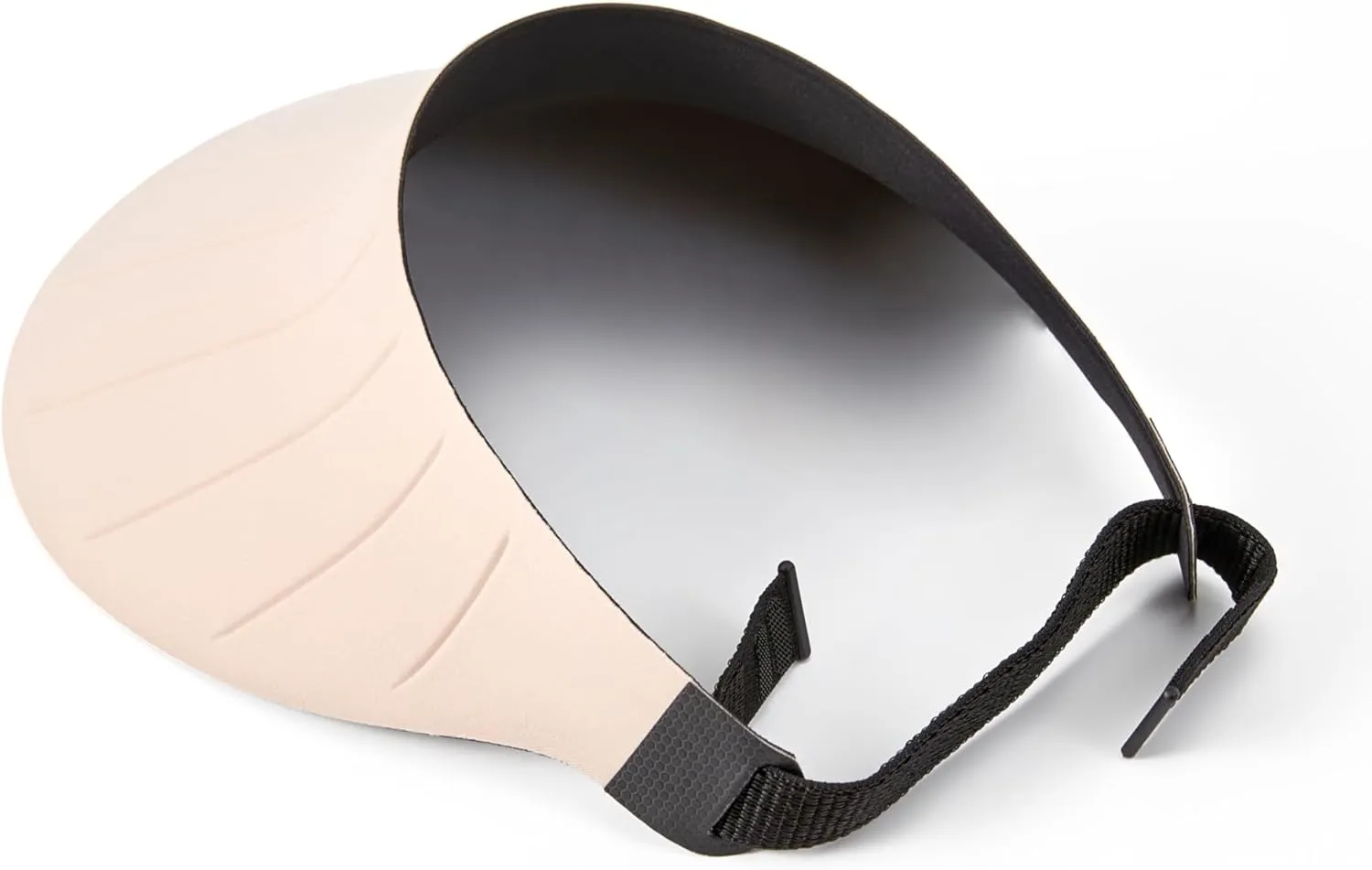 Sun Visor Hat for Women & Men 4" Wide Brim Golf Beach Simplicity Foldable Roll-up Ponytail Hat with Hook & Loop Closure