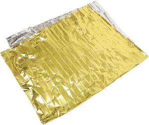 SUPVOX 10pcs Emergency Thermal Survival Blankets Rescue Blankets for Cold Weather Camping Outdoor Reflective Film