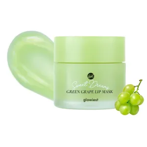 Sweet Dreams Overnight Lip Mask- Nourishing, Plumping and Hydrating Lip Balm | glowiest Sweet Dreams Lip Sleeping Mask | Hyaluronic Acids Vitamin C Shea Butter Antioxidants l Green Grape