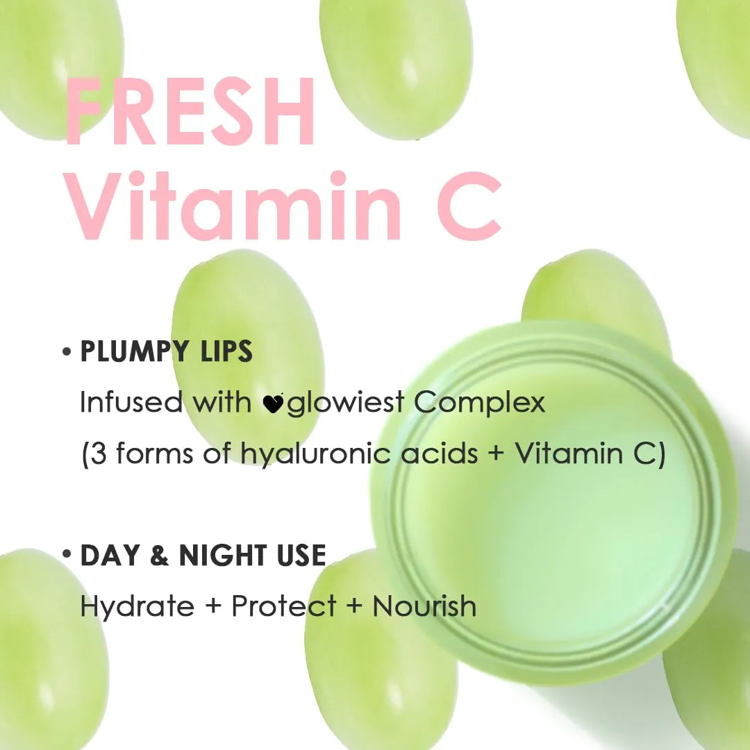 Sweet Dreams Overnight Lip Mask- Nourishing, Plumping and Hydrating Lip Balm | glowiest Sweet Dreams Lip Sleeping Mask | Hyaluronic Acids Vitamin C Shea Butter Antioxidants l Green Grape