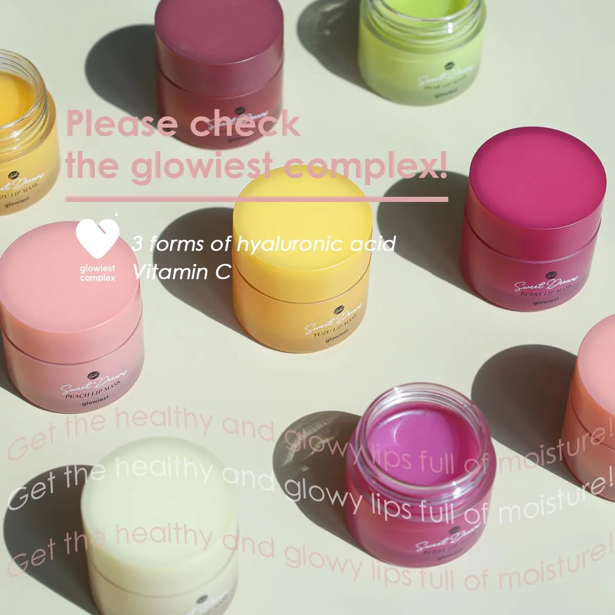Sweet Dreams Overnight Lip Mask- Nourishing, Plumping and Hydrating Lip Balm | glowiest Sweet Dreams Lip Sleeping Mask | Hyaluronic Acids Vitamin C Shea Butter Antioxidants l Green Grape