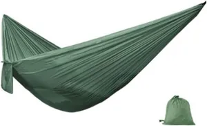 Swings Seats Nylon Hammock with Tear Resistant, Portable Single Hammock, Durable, Breathable, Long Lasting, for Outdoors Play Set Swings (Color : Army Green)