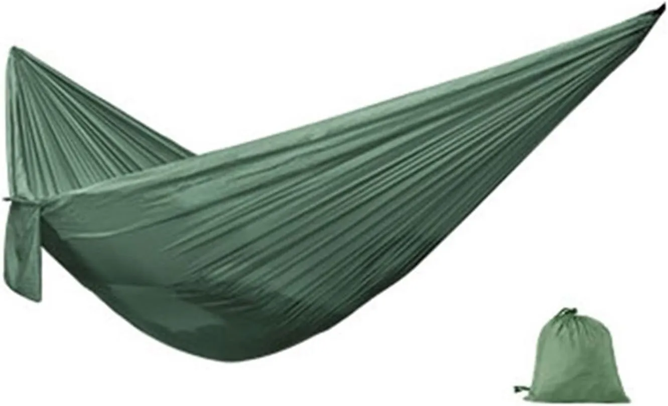 Swings Seats Nylon Hammock with Tear Resistant, Portable Single Hammock, Durable, Breathable, Long Lasting, for Outdoors Play Set Swings (Color : Army Green)