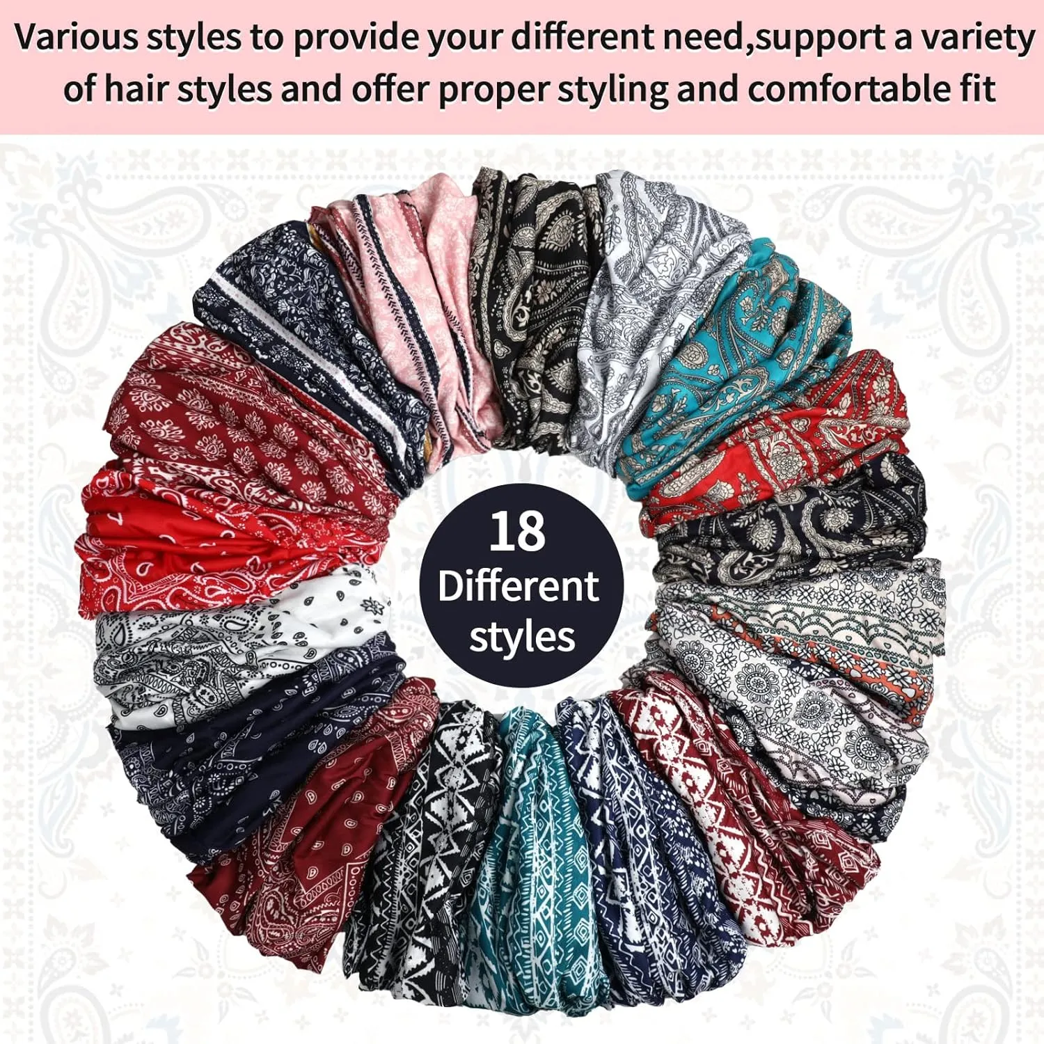 Syhood 18 Pieces Thin Knit Slouchy Cap Hip-Hop Sleep Cap Stretchy Baggy Beanie Hat Dwarf Hat for Women Men, 18 Colors