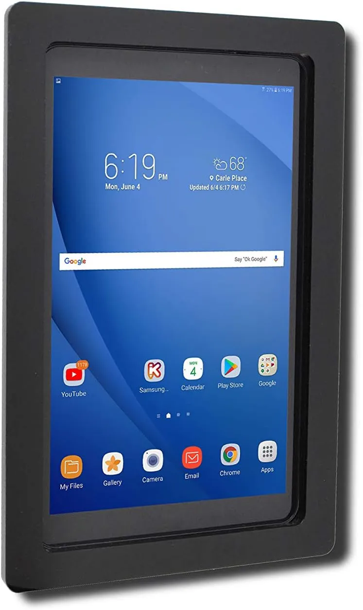 TABcare Security Anti-Theft Acrylic VESA Case for Lenovo TAB P10 & M10 1st gen. 10" Tablet with Wall Mount Kit (White, Smart TAB P10 M10)