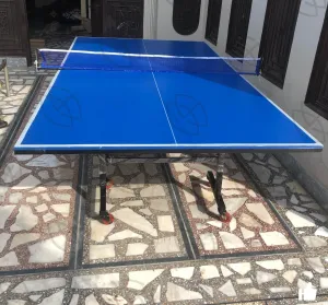 Table Tennis Table MDF Laminated 8 Wheels 70% Water Resistance