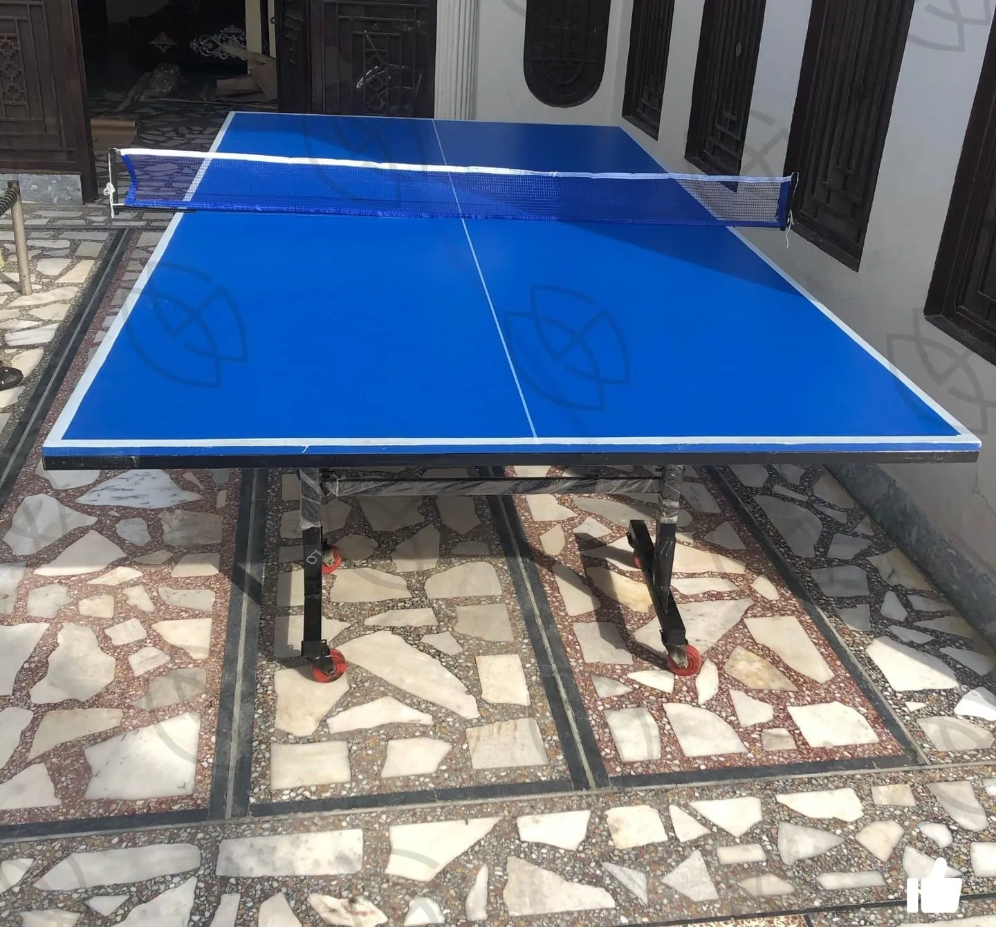 Table Tennis Table MDF Laminated 8 Wheels 70% Water Resistance