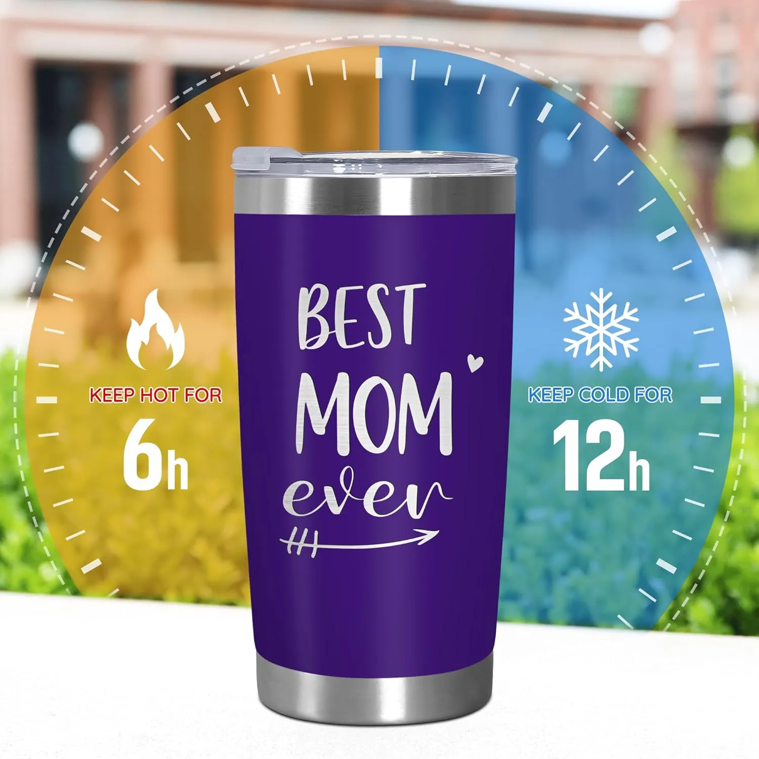 TEEZWONDER Mom Gifts for Women - 20 oz Stainless Steel Insulated Coffee Tumbler with Lid - Mom Birthday Gifts from Daughter Son, Mama Gift Ideas, Gift for Mother in Law Stepmom