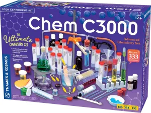 Thames & Kosmos Chem C3000 (V 2.0) Chemistry Set | Science Kit with 333 Experiments & 192 Page Lab Manual, Student Laboratory Quality Instruments & Chemicals