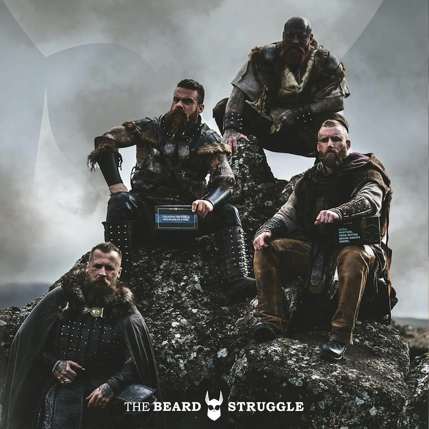 The Beard Struggle Ultimate Beard Growth Kit for Men Balm, Butter, Brush, Comb, Oil, Wash, & Conditioner for Moisturizing Beard - Aesir's Triumph, Platinum Collection