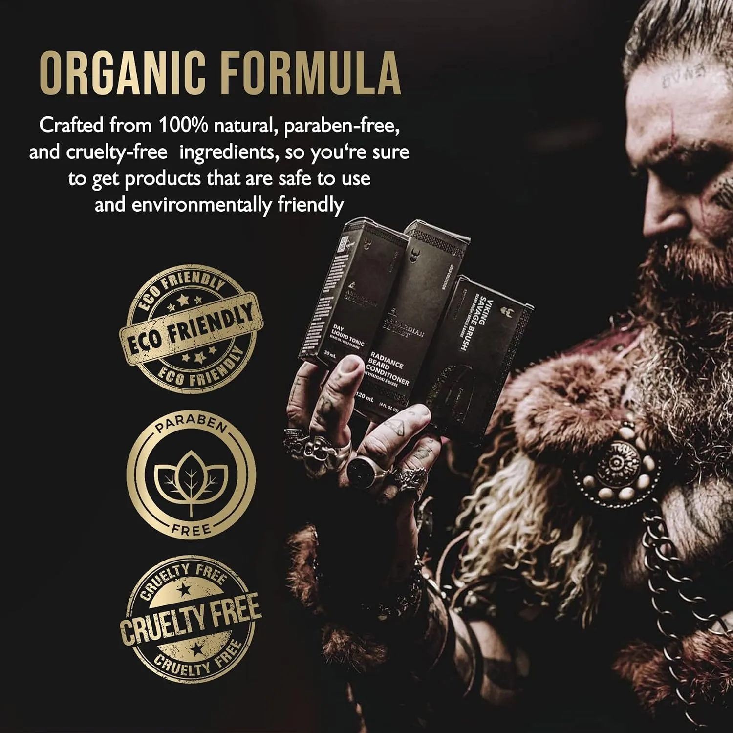 The Beard Struggle Ultimate Beard Growth Kit for Men Balm, Butter, Brush, Comb, Oil, Wash, & Conditioner for Moisturizing Beard - Aesir's Triumph, Platinum Collection