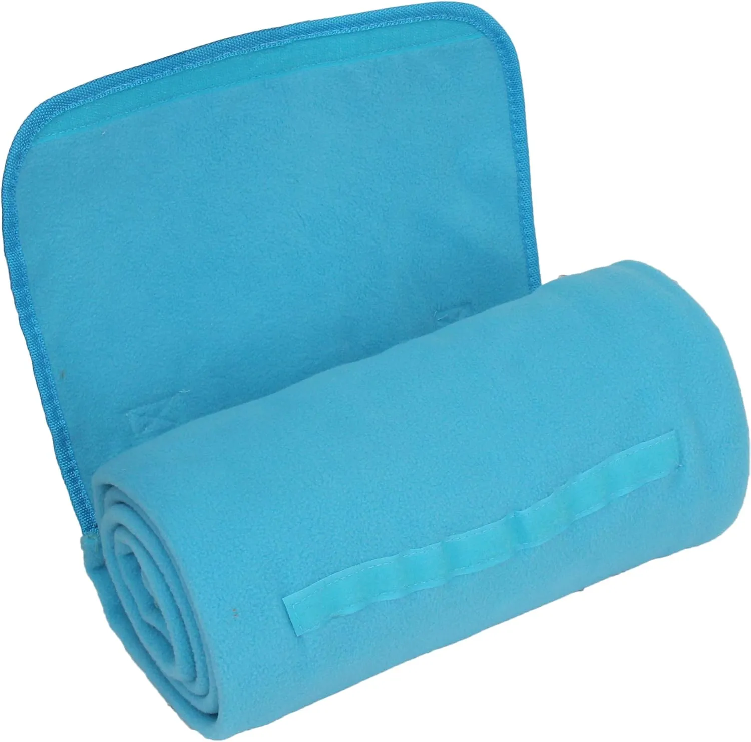 Threadart Portable Sports Stadium Blanket with Carrying Strap | Packable for Travel | Soft Fleece Fabric | 58in x 48in - Red - 5 Colors Available