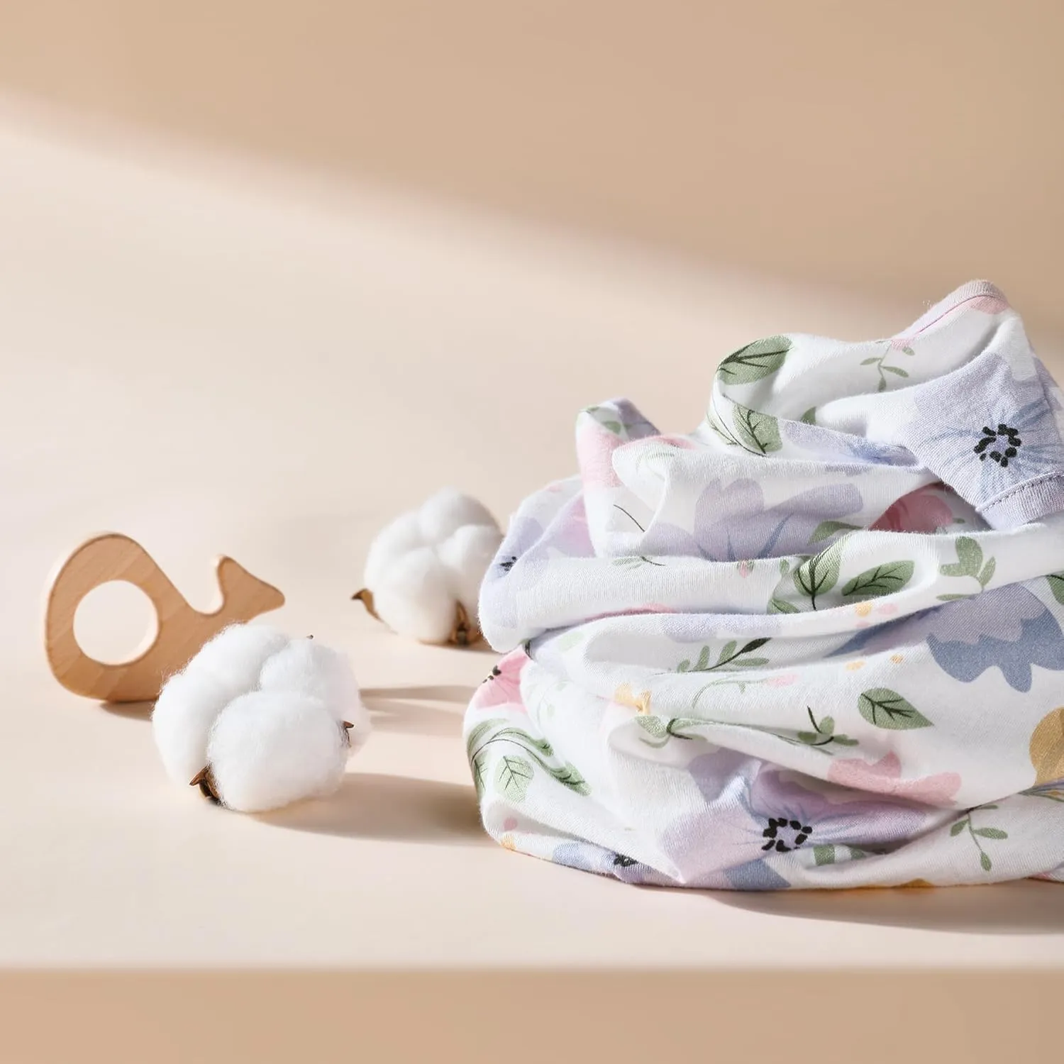 TILLYOU Sleep Sack 18-24 Months - 0.5 TOG Baby Wearable Blanket with 2-Way Zipper, Lightweight Cotton Summer Sleeping sack 2 Pack, Brilliant little flowers and purple