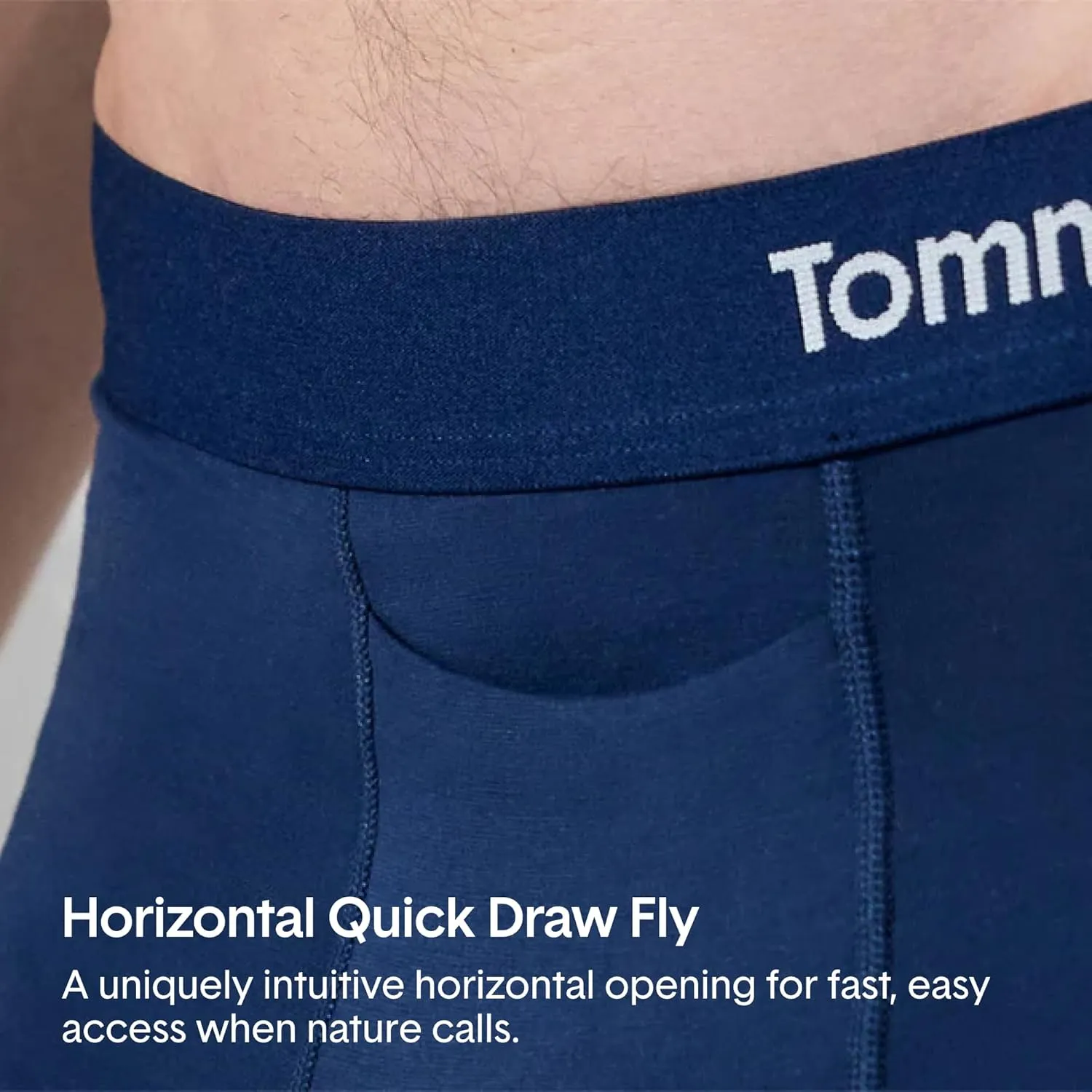 Tommy John Men’s Underwear – Cool Cotton Hammock Pouch Boxer Brief with Longer 8" Inseam – Comfortable Underwear