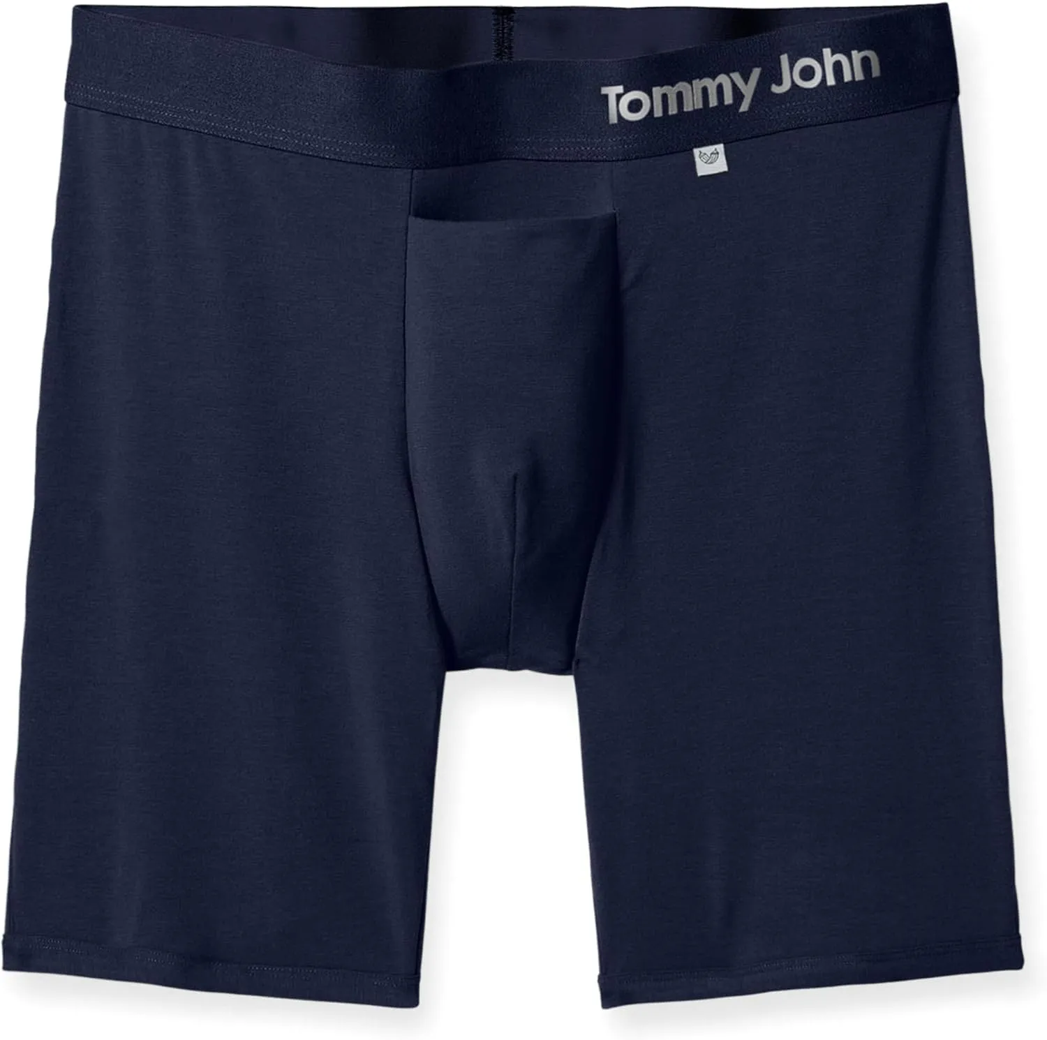 Tommy John Men’s Underwear – Cool Cotton Hammock Pouch Boxer Brief with Longer 8" Inseam – Comfortable Underwear
