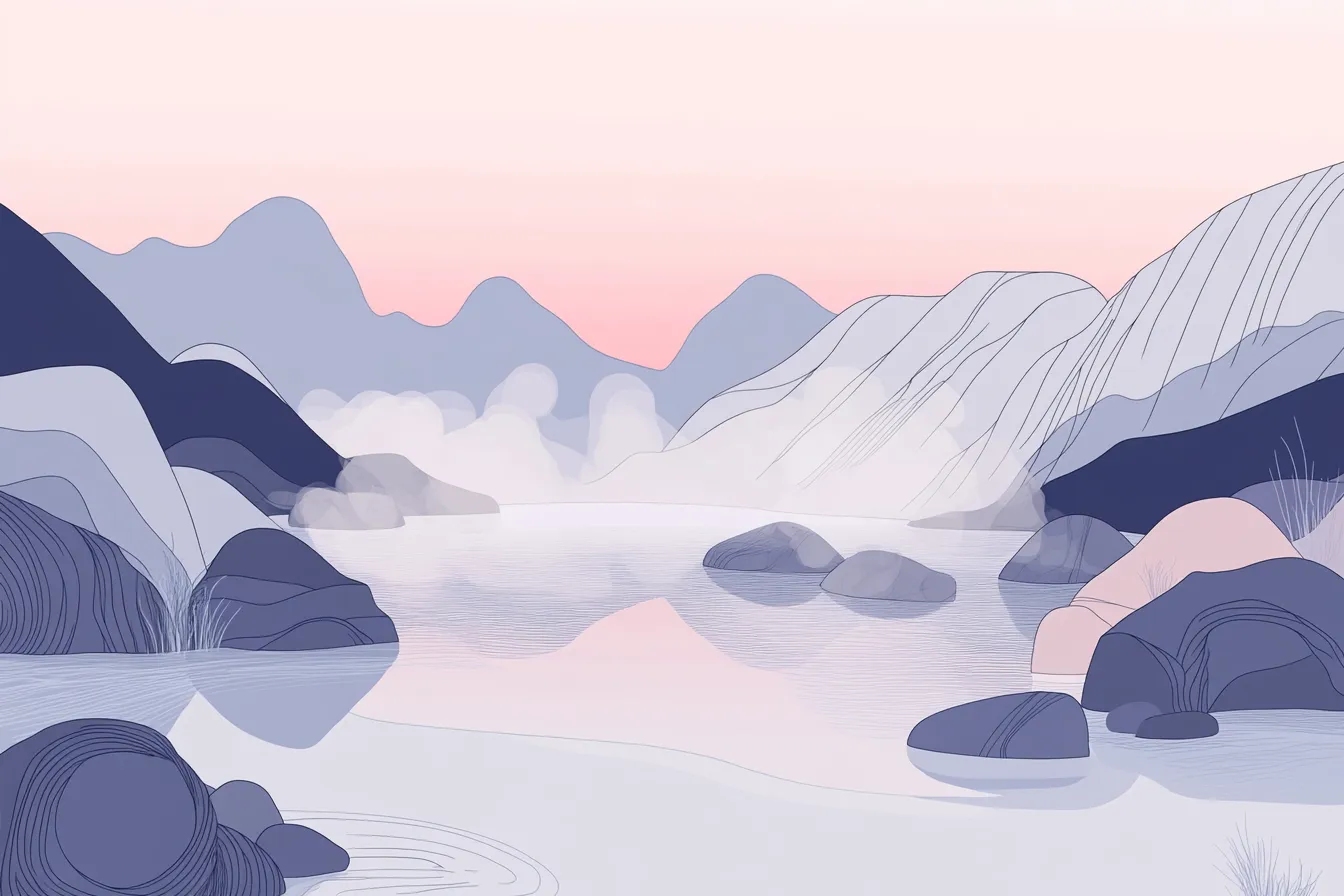 Tranquil Mountain Springs Blanket
