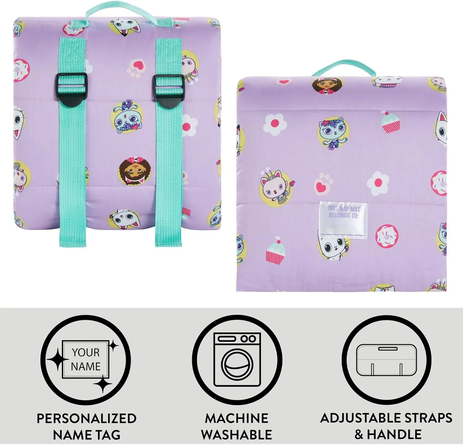 Travel Slumber Nap Mat with Built in Pillow