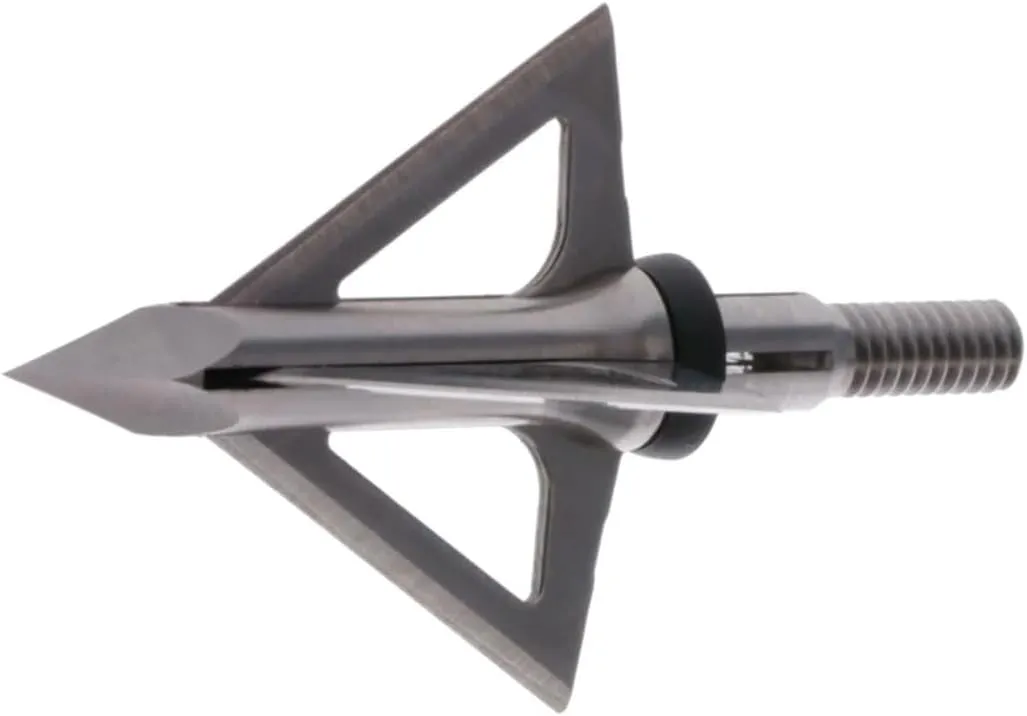 Truglo Titanium X QUADCUTTER 4 Blade 100 Grain Sharp Durable Fixed-Blade Hunting Crossbow Broadheads with Grade 5 Titanium Ferrule & Stainless Steel Blades - Spare Set of Blades Included