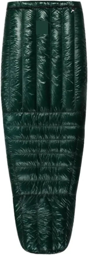 Ultralight Down Sleeping Bag -5°F 800FP for Winter Camping & Hiking, 10D Fabric, Windproof Twilight Quilt(Twilight II-Green-R)