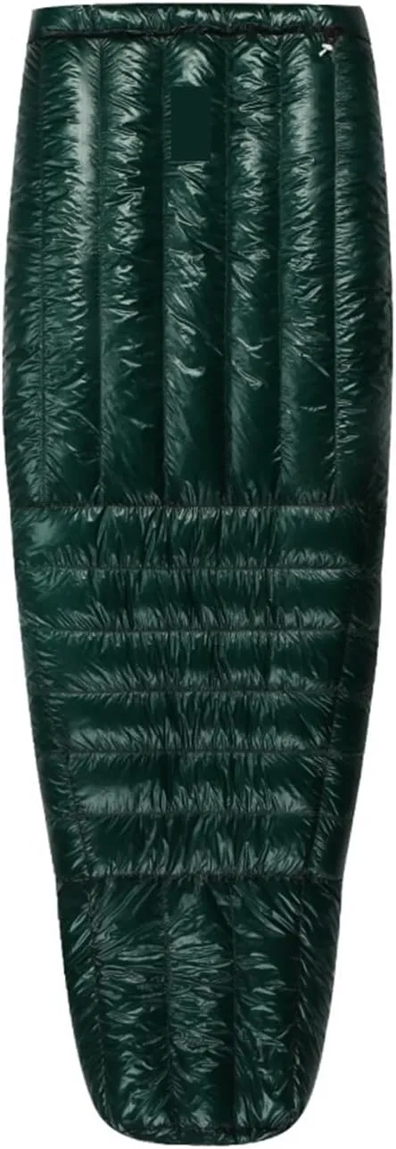 Ultralight Down Sleeping Bag -5°F 800FP for Winter Camping & Hiking, 10D Fabric, Windproof Twilight Quilt(Twilight II-Green-R)