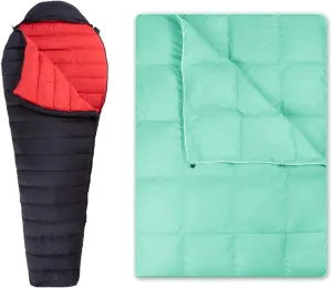 Ultralight Down Sleeping Bag for Adults and Down Camping Blanket Packable
